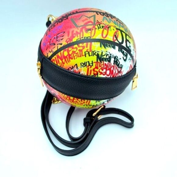 Graffiti Basketball Shape Clutch Model 2 - Picture 4 of 5